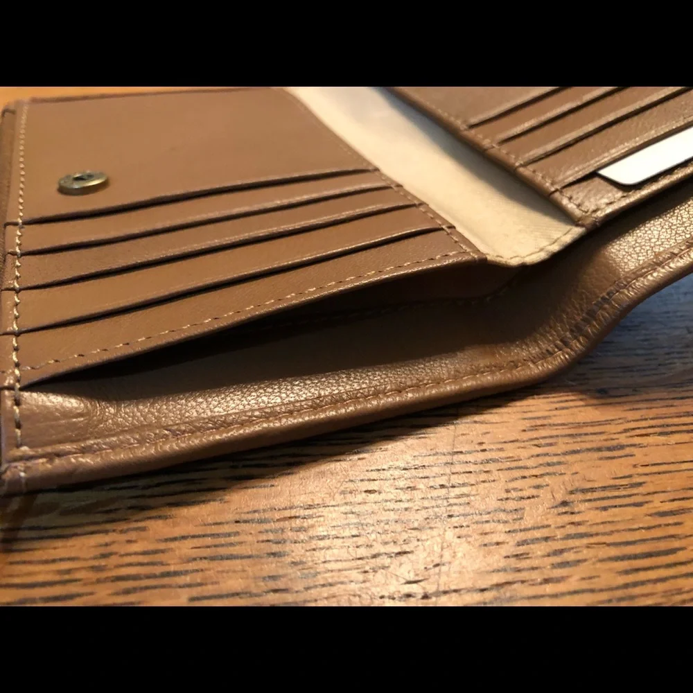 Lucky Brand Tan Wristlet Wallet